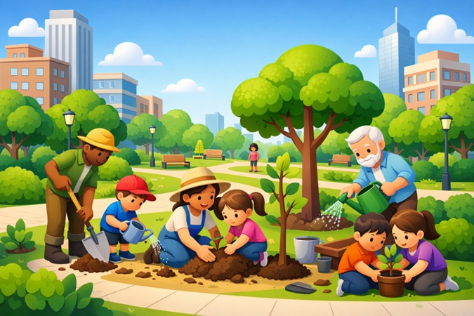 Urban Tree Planting Initiatives